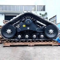 Kit de conversion de chenilles en caoutchouc Juexin de qualité supérieure pour moissonneuses-batteuses et tracteurs agricoles