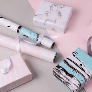 Custom Eco-Friendly Recyclable Marble Pattern Gift <b>Wrap</b> <b>Paper</b> <b>Roll</b> Double Sided Coated Waterproof Specialty <b>Paper</b> for Packaging - Product Image 6