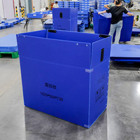 Boîtes de palettes en plastique ondulé en polypropylène recyclables légères et personnalisées pour l'emballage promotionnel des produits alimentaires, pliables