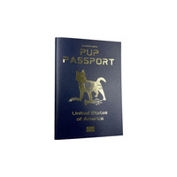 Services d'impression personnalisés de livrets de passeport pour animaux de compagnie avec informations personnelles