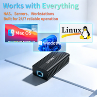 Adaptador USB C a RJ45 Ethernet de 10 Gbps, Compatible con Thunderbolt 3/4, Plug and Play Sin Controlador para MacBook, Windows, Linux