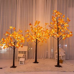 LED Maple <b>Leaf</b> String <b>Lights</b> PVC Material USB Battery Box Customizable Thanksgiving Halloween Indoor Party Home Christmas Tree - Product Image 1