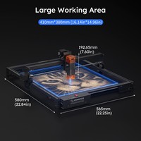 Atomstack A5 Pro V2 5W Graveur Laser DIY pour Bois Métal Acrylique Verre Cuir, Machine de Gravure CNC de Bureau