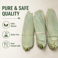 Feuilles de bambou vertes séchées de qualité supérieure, en vrac, grande taille, feuilles d'Indocalamus naturelles pour l'emballage des Zongzi, les raviolis de riz collant