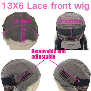 Perruques frontales en dentelle HD 3x6 en cheveux humains, densité 200, lisses et crépus, avec baby hair, Remy doux, vente en gros - Product Image 6