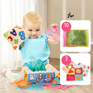 Produits de dropshipping 2026 : Ensemble de jouets sensoriels Montessori pour l'éveil, comprenant 15 foulards en soie et 4 papiers froissés, pour l'apprentissage précoce et éducatif - Product Image 5