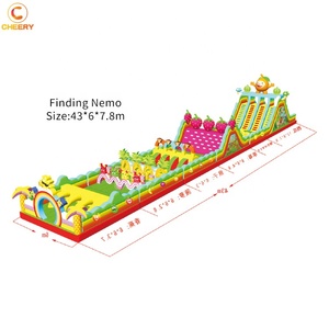 Tipo di corsa ad ostacoli gonfiabile di sfida interattiva città gonfiabile di divertimento di ostacolo della casa di rimbalzo per adulti da vendere - Product Image 6