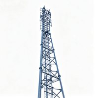 Tour de communication en acier Q355B à 4 poteaux, assemblage rapide, résistante à la rouille, pour la couverture de signal télécom en zone rurale isolée