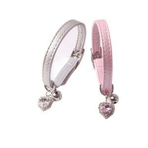 Grosir kerah kucing pita elastis mewah pemandu hewan peliharaan dengan kerah kucing berlian cinta untuk toko butik hewan peliharaan - Product Image 4