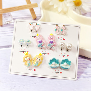 <span class=keywords><strong>Boucles</strong></span> <span class=keywords><strong>d</strong></span>'<span class=keywords><strong>oreilles</strong></span> pour enfants 2023 sans perçage, motif dessin animé, papillon, amour, ensemble de clips <span class=keywords><strong>d</strong></span>'<span class=keywords><strong>oreilles</strong></span> pour filles - Product Image 5