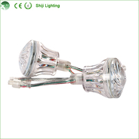 SHIJI Cabochon LED RVB UCS1903 de 60 mm de diamètre, 18 pixels, lumière d'attraction, DC24V, lumière pixel pour manèges