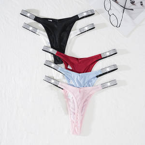 Tanga Sexy de Hilo Acanalado para Mujer de Cintura Baja con Diamantes de Imitación Brillantes Venta Directa de Fábrica Estilo <span class=keywords><strong>Victoria</strong></span>'s <span class=keywords><strong>Secret</strong></span> - Product Image 6