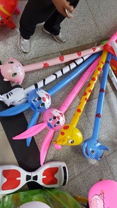 Jouets gonflables Grenouille Tigre Vache <span class=keywords><strong>Girafe</strong></span> Panda Ballons Bâtons Marteau gonflable Animaux gonflables pour les enfants Jouets <span class=keywords><strong>de</strong></span> fête - Product Image 6
