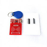 Stock nouveau RC522 rouge RFID RF IC carte capteur de proximité S50 Fudan carte et porte-clés Module d'induction MFRC-522