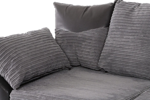 طقم أريكة حديثة على شكل حرف L تتسع لـ 5 أشخاص مع قماش صديق للبيئة وتصميم متين وقابل للتعديل - Product Image 3