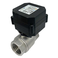 Vanne à boisseau sphérique micro-électrique FLOMARVEL FH-B en acier inoxydable AC220V pour contrôle de température de climatisation, bidirectionnelle DN12V24V normalement fermée