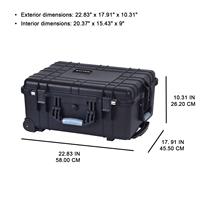 Étui de protection rigide pour appareil photo MQ5014, en plastique épais, étanche, antichoc, anti-poussière, avec écran, personnalisable OEM pour chariot