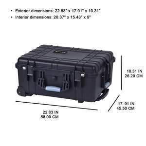 حقيبة كاميرا صلبة مقاومة للماء والصدمات والغبار من البلاستيك الثقيل MQ5014، قابلة للتخصيص حسب الطلب لحمل الكاميرا - Product Image 4