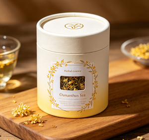 Eco-Friendly Customized Round Organic <b>Leaf</b> Teas Herbs Packaging Design <b>Paper</b> Tube With Pvc Window Bulk Wholesale - Product Image 2