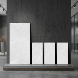 Azulejos de porcelana antideslizantes Aramani Bianco de 800x1600 mm para suelo y pared, diseño de mármol blanco, 80x160 cm - Product Image 2