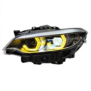 Nouveau phare avant jaune DRL pour BMW Série 2 F22 F23 F87 2014-2021, phare LED LCI modifié bicolore, lampe de jour de rechange - Product Image 1