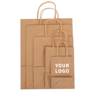 Bolsas de Papel con Fondo Cuadrado Personalizadas por el Fabricante Chino para Llevar Comida de Café y Restaurantes con Logotipo - Product Image 1