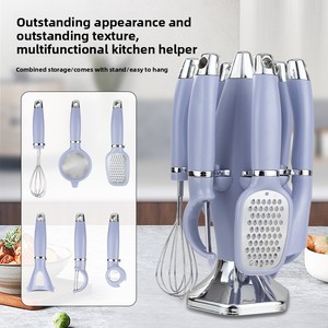 Juego de Utensilios de <span class=keywords><strong>Cocina</strong></span> Todo en Uno, de Acero Inoxidable, Pelador de Frutas y Verduras, Colador, Abrebotellas, Batidor de Huevos, Rallador - Product Image 5