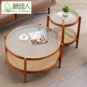 Hai Tầng Vòng mía mây giọng bảng cho phòng khách hoặc khách sạn đồ nội thất nhà Thanh lịch góc bên bảng - Product Image 3