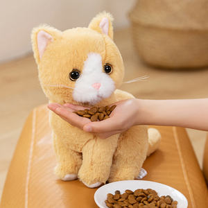 Simulatie Kat Huisdier <span class=keywords><strong>Garfield</strong></span> Zwarte Kat Kinderen Geschenk Huisdecoratie Ornament Knuffel - Product Image 4