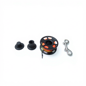 Spot Wholesale 30m Hollow Aluminum Diving Finger Reel Multi Color Salt Water Resistant SMB Dive Spool For Diving - Product Image 6