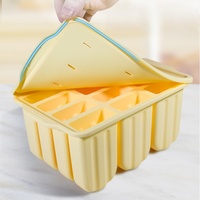 Moule à glace en silicone tendance à 12 cavités avec bâtonnets, sans BPA, portable, capacité de 60 ml, pour les collations d'été des enfants