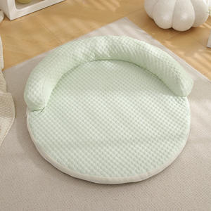 ที่นอนสุนัขทรงกลมผ้าพลัฌเนื้อนุ่ม ระบายอากาศ สำหรับหน้าร้อน หลายขนาด ซักได้ ดีไซน์ทันสมัย บรรจุกล่อง - Product Image 2