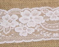 Ceinture de chaise en toile de jute naturelle en dentelle pour mariage
