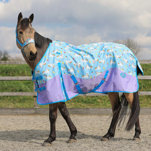 Couverture d'hiver pour cheval personnalisée, imperméable, 100 % polyester, tissu durable, chaleur et confort maximum - Product Image 1