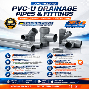 Raccords de tuyauterie en <span class=keywords><strong>PVC</strong></span> standard allemand DIN en gros, <span class=keywords><strong>coude</strong></span> pour drainage, connecteur de tuyau en <span class=keywords><strong>PVC</strong></span> plastique à 87,5 degrés pour la plomberie - Product Image 2