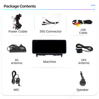 MEKEDE Écran 12,3 pouces 2400*900 2K, unité de navigation Android Auto pour Mercedes W204 NTG 4.0, lecteur audio de voiture HD sans fil 4G WIFI
