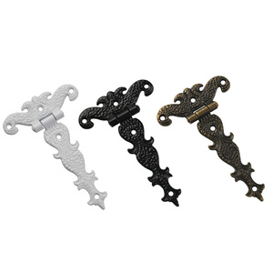 European Retro Zinc Alloy Hinges Black Antique Bronze White Gold Surface <b>Mount</b> For Wooden Box Furniture Decoration - Product Image 5
