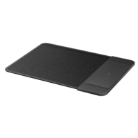 Housse d'ordinateur portable en cuir PU imperméable personnalisée avec chargement sans fil, couleurs personnalisées, logo, utilisation promotionnelle, design de luxe