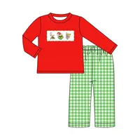 Симпатичная детская одежда, новый дизайн, рождественский стиль, оптовая продажа, наборы для мальчиков, Лидер продаж, детская одежда