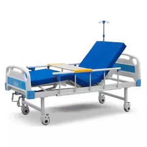 Krankenhaus ausrüstung Hochwertiges faltbares multifunktion ales manuelles ABS-Krankenhaus bett mit Lattenrost