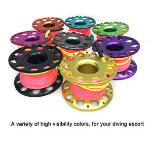 Özel Logo alüminyum alaşımlı 15M 30M parmak makarası dalış makara, dalış ekipmanları parmak Spool. - Product Image 3