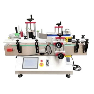 Glass <b>Plastic</b> Jar Cans <b>Bench</b> Top Desktop Table Top Automatic Round Wine Bottle Label Sticker Labeling Machine - Product Image 2