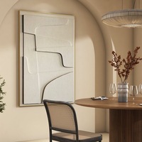Últimas tendencias diseño de artista tallado en madera hecho a mano decoración de pared 3D pintura textura moderna relieve pared arte pintura para decoración del hogar