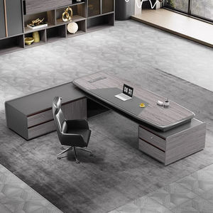 Scrivania-Mesa de escritorio para jefe de escritorio ejecutivo, mesa de escritorio de lujo, jefe de escritorio para oficina, escritorio de lujo, para oficina, a la venta, al por mayor - Product Image 2