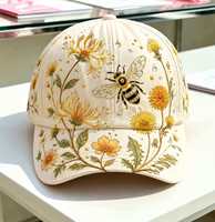 Gorra Snapback con Bordado 3D Personalizado, Estampado Floral, Visera Plana, Gorra de Béisbol Transpirable con Protección UV, Venta al Por Mayor, MOQ Bajo