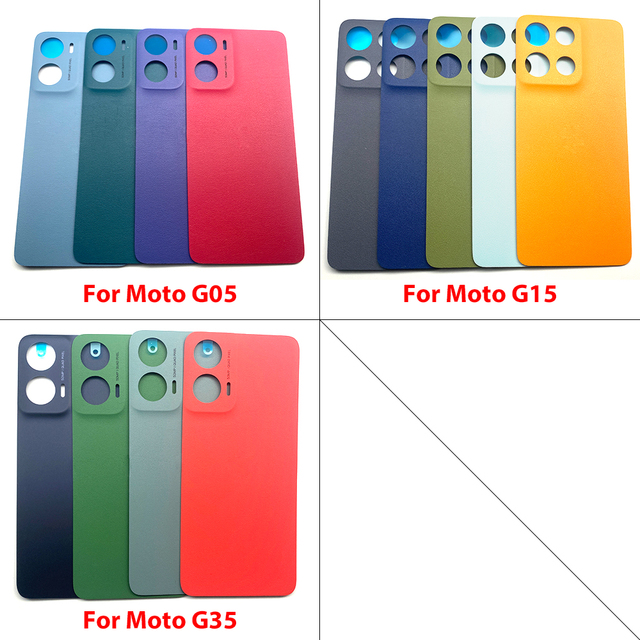 Mobile Phone Rear Battery Housings for Moto G35 G15 G05 Back Door Battery Cover Repair Replacement Parts Bulk Discounts