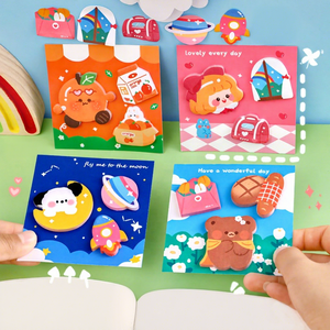 Bloc de Notas Adhesivas con Diseño Creativo y Bajo MOQ, No se Manchan Fácilmente, Papelería para Estudiantes - Product Image 2