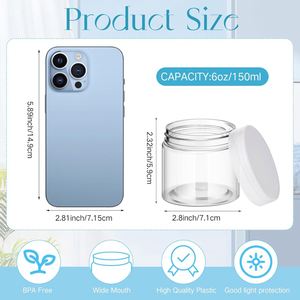 30ml/60ml/120ml/150ml/200ml/250ml/300ml/500ml/1000ml PET Plastic Screw Top Cosmetic Containers with Lids - Product Image 3