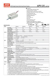 Mean Well APV-25-24 25W 24V IP42 Waterproof 83% Efficiency Constant Voltage <strong>LED</strong> <strong>Driver</strong> Power Supply For Signage Applications - Product Image 4