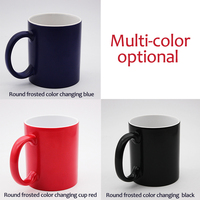 Mug en céramique noir de 11 oz pour sublimation, intérieur blanc, tasse à café personnalisable avec logo imprimable pour transfert thermique